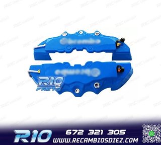 CUBRE PINZAS DE 4 PISTONES LOOK BREMBO AZULES