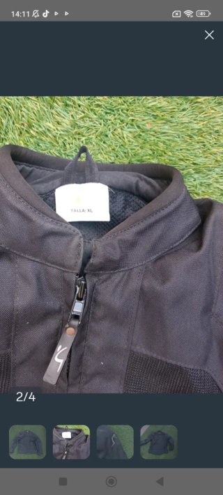 Chaqueta y pantalón negros mujer con protecciones