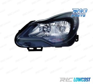 FARO IZQ PARA OPEL CORSA D 11-14 FONDO NEGRO