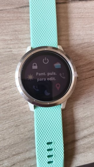 Reloj Garmin Plata y azul verdoso