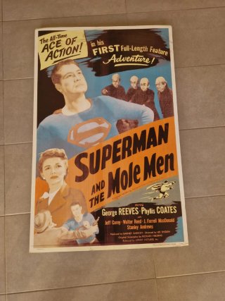 Póster Vintage Superman and the Mole Men 1951