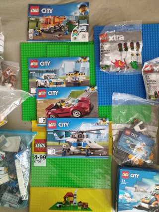 Lego city 6 vehiculos grandes acesorios ciudad etc