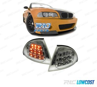 INTERMITENTES FRONTALES CROMADOS CON LED BMW E46 BERLINA 98-