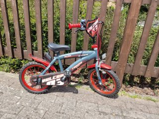 Bici infantil 16 gris y roja
