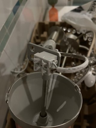 Lámpara de cristal Ikea Kristaller plateada