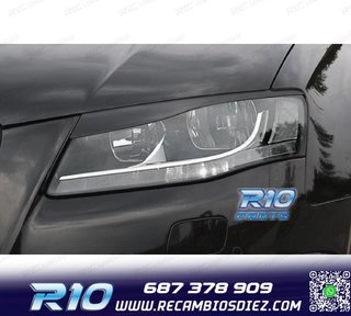 PESTAÑAS DE FAROS AUDI A4 B8 B81 8K 07-11
