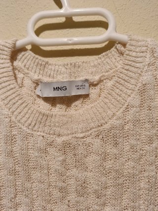 Chaleco punto Mango Talla S Beige