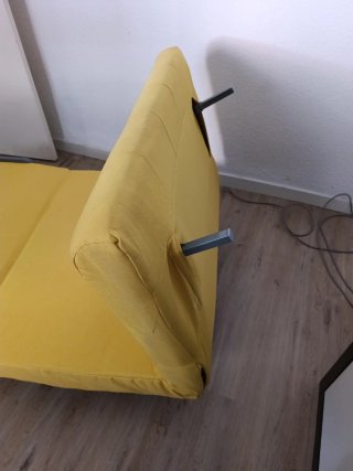 Sofá Cama compacto Mostaza