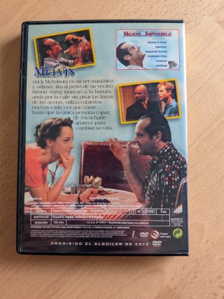 Mejor Imposible DVD Jack Nicholson