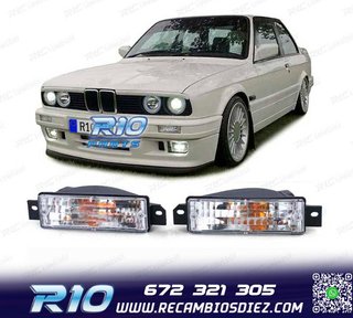 INTERMITENTES FRONTALES BMW E30 87-93 FONDO CROMO