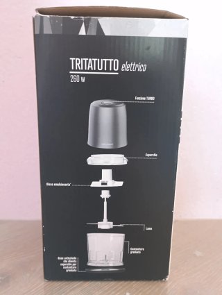 Tritatutto Elettrico 260W 500Ml - lama acciaio