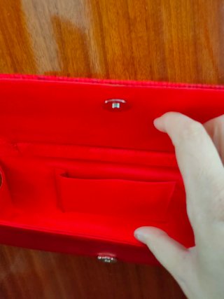 Bolso de fiesta rojo para bodas