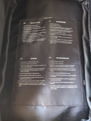Mochila con funda depósito moto Crivit a estrenar