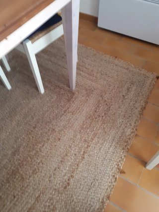Alfombra Yute Natural Beige