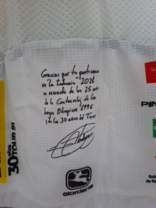 Maillot Giordana Oficial La Indurain Firmado