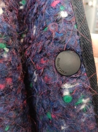 Abrigo BIMBA Y LOLA morado tweed