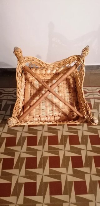 Butaca de mimbre estilo ratán