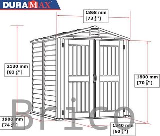 Caseta PVC Storemate Plus 190x186x213 cm - Duramax