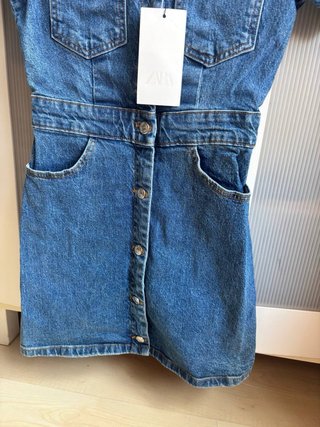 Vestido vaquero mini Zara Talla S
