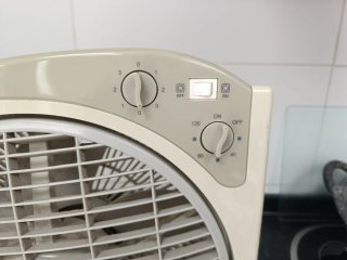 Ventilador de mesa box fan