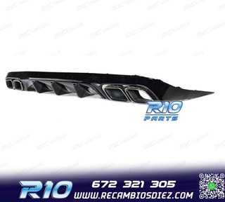 DIFUSOR MERCEDES CLASE E C238 16- AMG NEGRO BRILLO LOOK E63