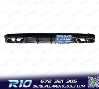 DIFUSOR MERCEDES CLASE E C238 16- AMG NEGRO BRILLO LOOK E63