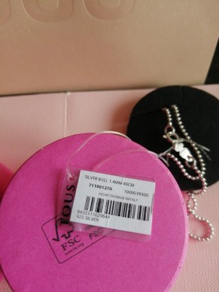 Gargantilla chain Tous Plata Original con caja