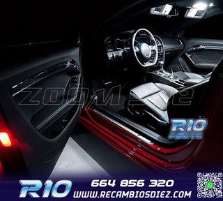 KIT 16 BOMBILLAS LED INTERIOR AUDI A5 S5 RS5 B8 08-15
