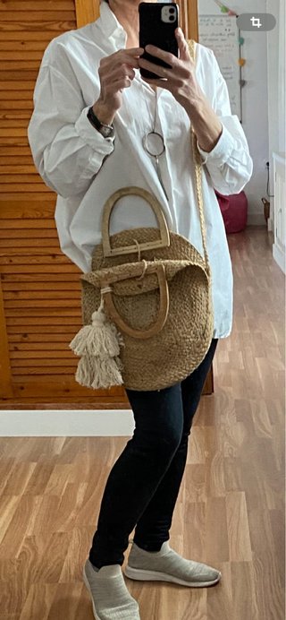 Bolso de yute Zara