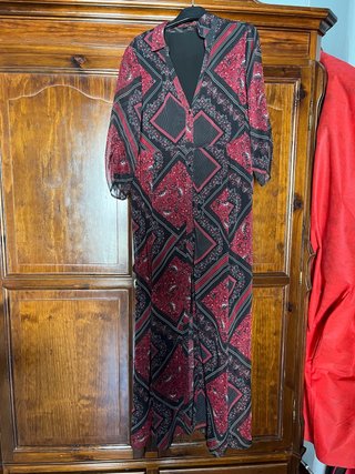 Vestido midi estampado