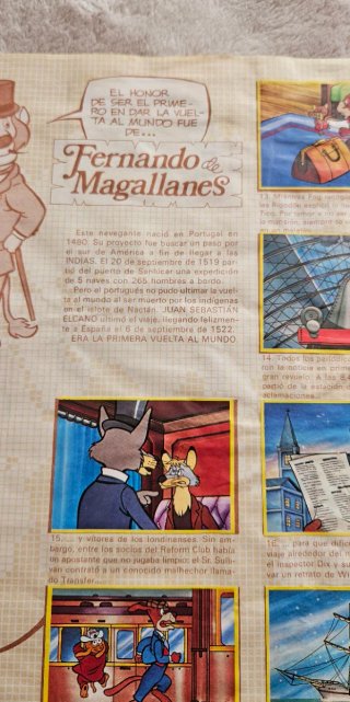 Album de cromos Danone Vuelta al Mundo de Willy Fo