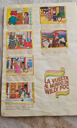 Album de cromos Danone Vuelta al Mundo de Willy Fo