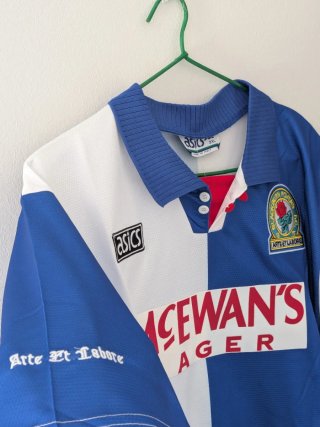 Camiseta Blackburn Rovers. Allan Shearer Talla XL