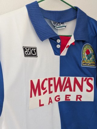 Camiseta Blackburn Rovers. Allan Shearer Talla XL