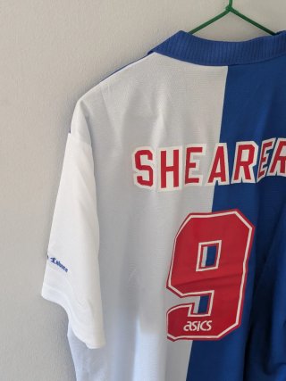Camiseta Blackburn Rovers. Allan Shearer Talla XL