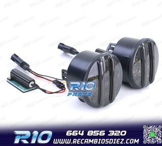 INTERMITENTES FRONTALES PARA JEEP WRANGLER JK 07- LED NEGRO