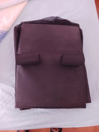 Armario Plegable Tela Negro/Morado