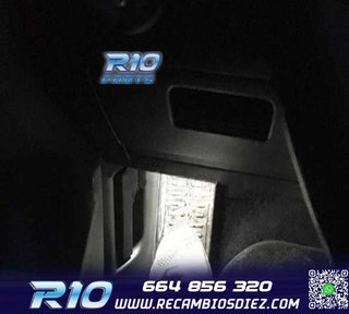 KIT 10 BOMBILLAS LED INTERIOR PARA VOLKSWAGEN VW SCIROCCO R