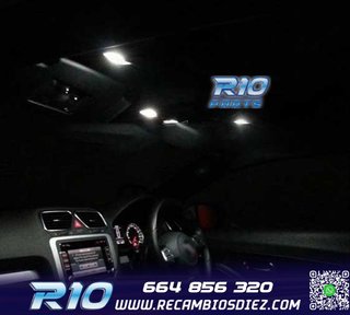 KIT 10 BOMBILLAS LED INTERIOR PARA VOLKSWAGEN VW SCIROCCO R