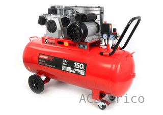 Compresor de Aire Silencioso 150L - 3,5 Hp - 2 Salidas - 09345 - Mader
