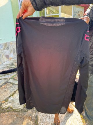 Camiseta Fox 180 Talla M Negra y Rosa