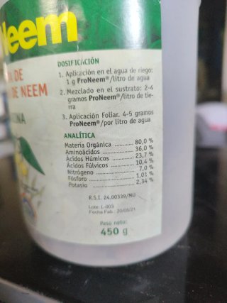 Torta de Semilla de Neem Harina ProNeem