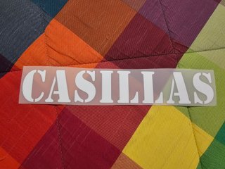 Nome per maglia CASILLAS Real Madrid