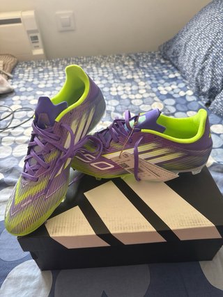 Zapatos de fútbol Adidas F50 Morado/Verde