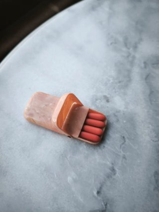 Set manicura viaje vintage coral