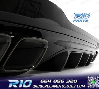 DIFUSOR MERCEDES W206 AMG 21- LOOK C63 + COLAS ESCAPE NEGRO