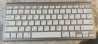 Teclado Bluetooth Omoton Plata/Blanco