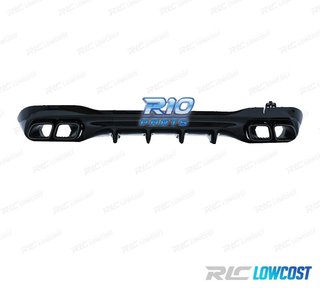 DIFUSOR MERCEDES W206 AMG 21- LOOK C63 + COLAS ESCAPE NEGRO