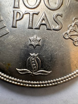 Moneda 100 Pesetas 1980 España '82