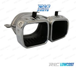 COLAS DE ESCAPE MERCEDES GLE W167 19- LOOK AMG GLE63 CROMO